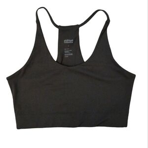 Girlfriend collective Black Cleo Halter Bra